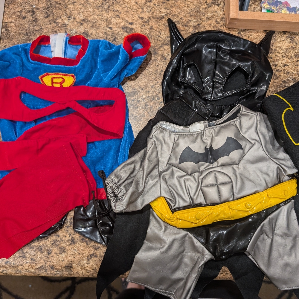 Superhero Kids Costume Set - Blue and Black